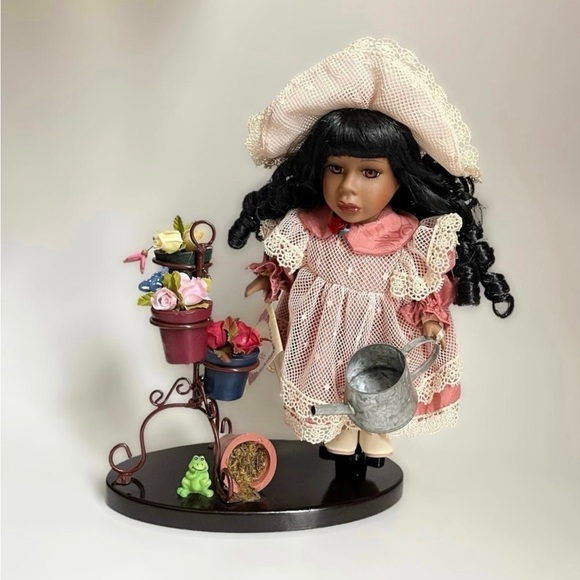 Collector’s Choice Spring Garden Handcrafted 10” Porcelain Doll - Picture 1 of 8